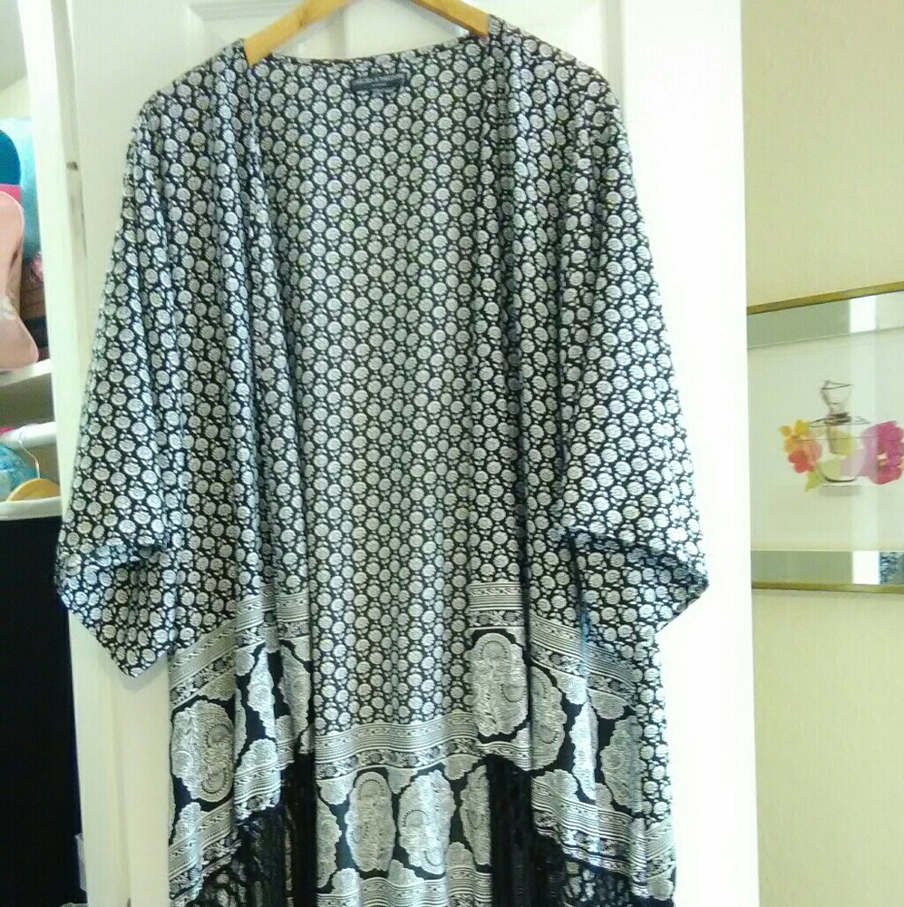 Black floral Cardigan